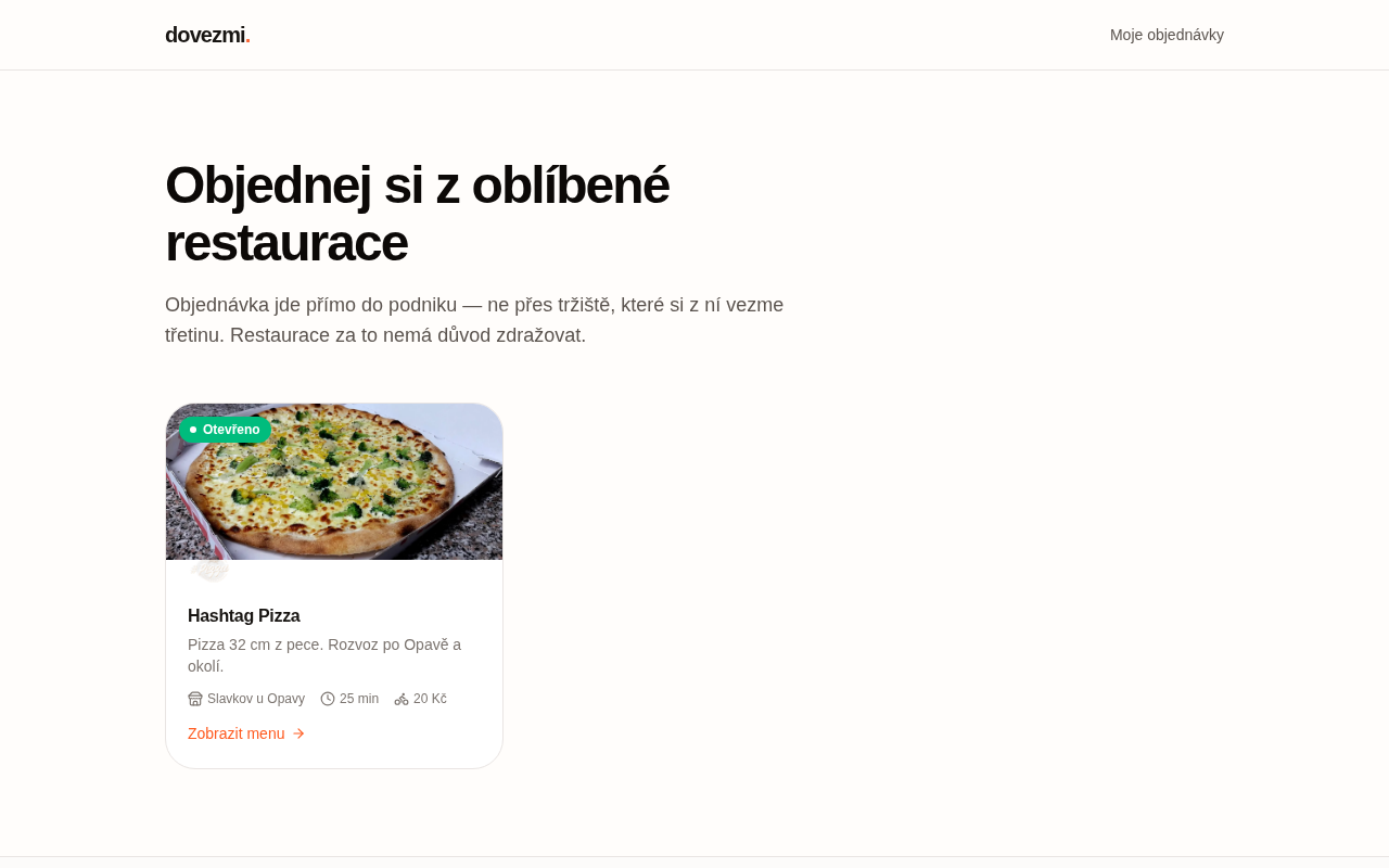 Náhled webu DovezMi.cz