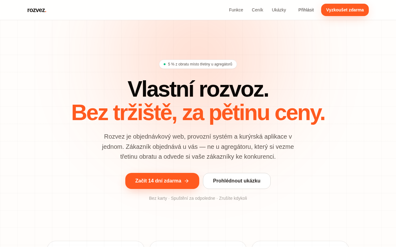 Náhled webu Rozvez.cz